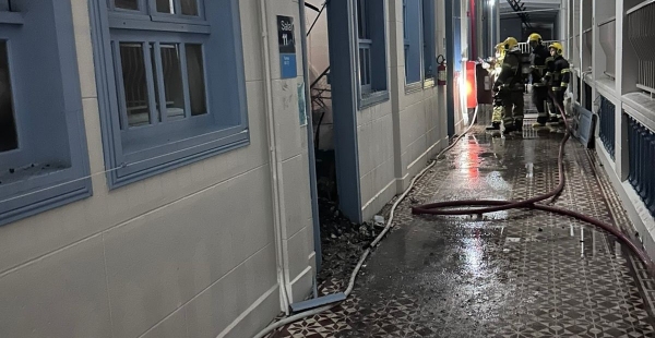 Bombeiros de Cachoeira ajudaram a combater incêndio em Santa Maria