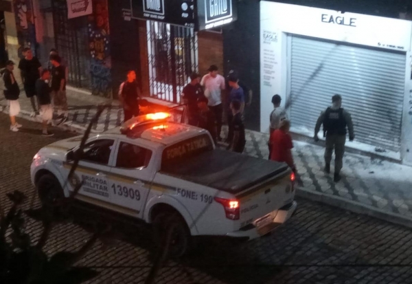 Suspeito de tentar incendiar loja é preso pela Força Tática 