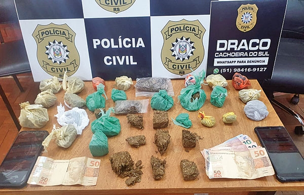 2 adolescentes detidos com droga pela Polícia