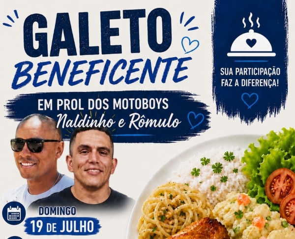 Amotocas promove galeto beneficente para ajudar motoboys