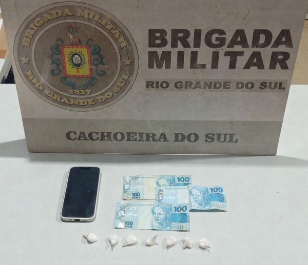 Suspeito de tráfico é preso pela BM no Bairro Santa Helena 