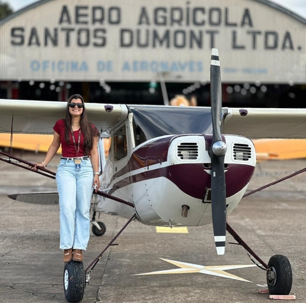 Mineira ensina a voar em Cachoeira do Sul