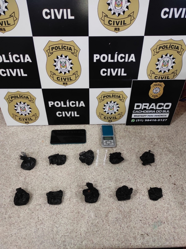 Suspeito de tráfico de drogas é preso pela Polícia Civil 
