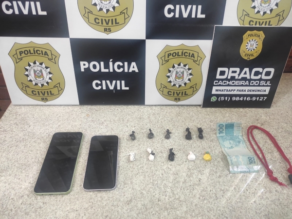 Polícia Civil pega cocaína no Bairro Barcelos