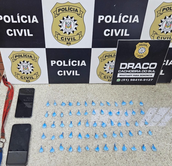 Polícia Civil apreende cocaína no Bairro Santo Antônio 