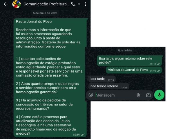 Governo ignora questionamentos do JP, mas dá andamento em demanda de servidores