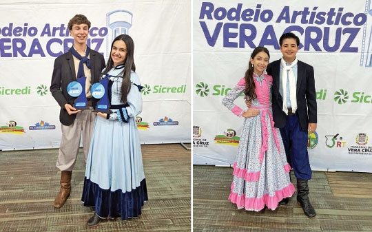 Pares do Bonifácio e dos Gaudérios premiados em Vera Cruz
