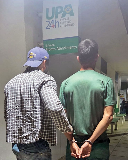 Preso suspeito de violência doméstica
