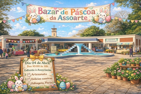 Assoarte promove Bazar de Páscoa neste sábado