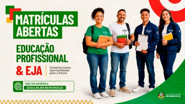 Estado oferta 270 vagas em cursos gratuitos em Cachoeira do Sul