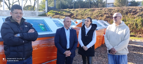 Coleta seletiva de lixo com contêineres laranjas será retomada em Cachoeira do Sul 