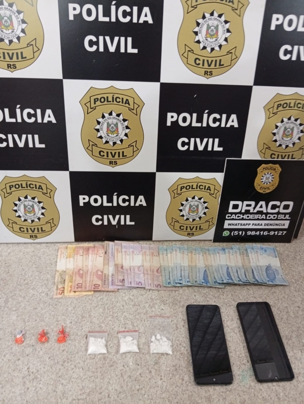 Mulher é presa pela Polícia Civil por tráfico de drogas