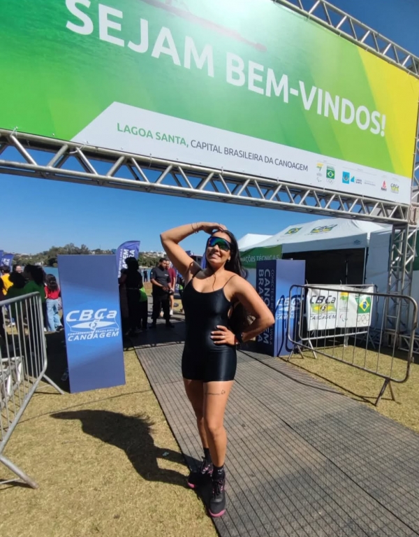 Bruna Rodrigues disputa o Campeonato Brasileiro de Canoagem Velocidade