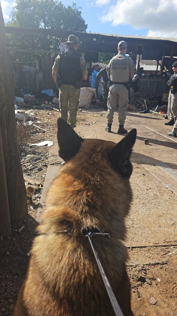 Seis detidos em operação da BM em Cachoeira do Sul
