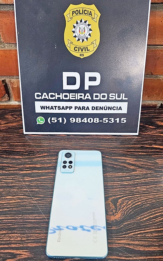Celular furtado é recuperado pela polícia