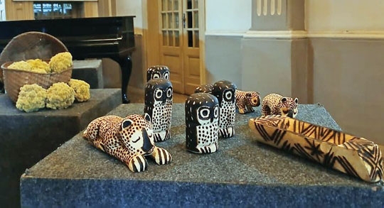 Exposição indígena na Casa de Cultura