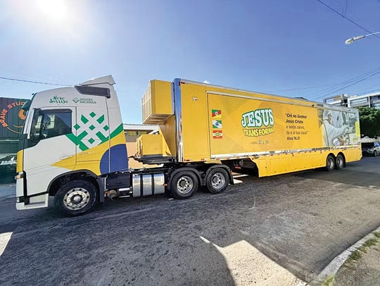 Carreta Missionária na Rua Coberta