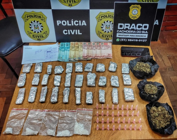 Polícia Civil apreende cocaína e maconha no Santo Antônio 