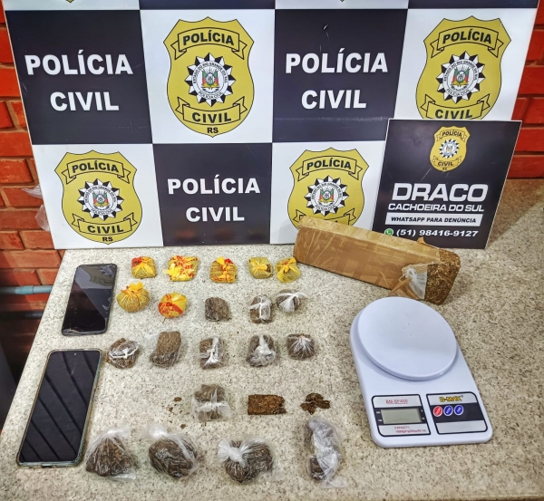 Polícia Civil prende suspeito de tráfico no Bairro Cohab