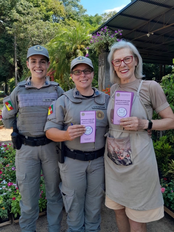 Brigada Militar faz ações preventivas de violência contra a mulher