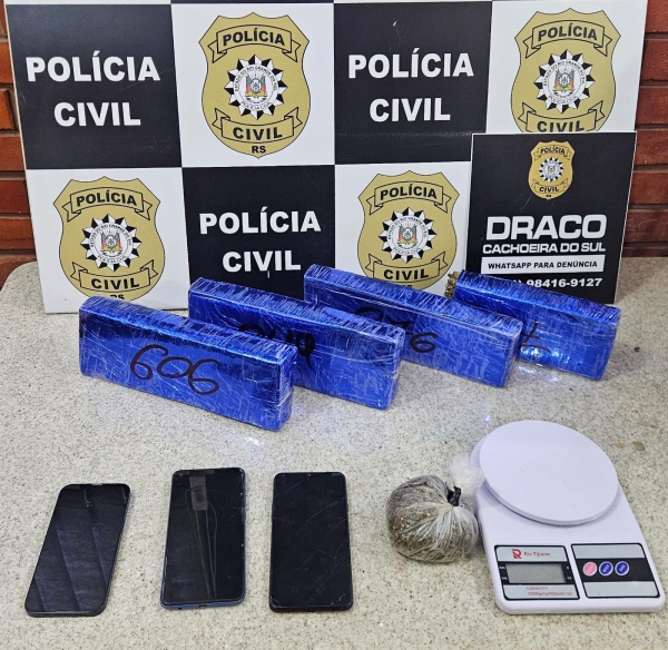 Polícia Civil pega 3,2 quilos de maconha no Bairro Soares