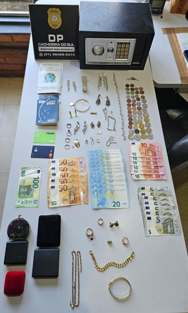 Três suspeitos de furto e receptação de joias são presos pela Polícia Civil