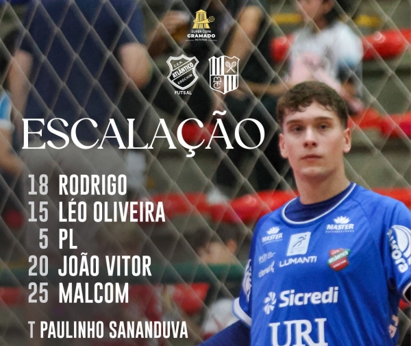 Rodrigo Trojahn avança com o Atlântico na Supercopa Gramado