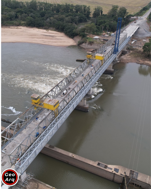 Novas imagens mostram o andamento da reforma da Ponte do Fandango 