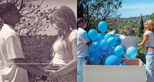 Endrick e Gabriely Miranda fazem chá revelação e descobrem sexo do bebê