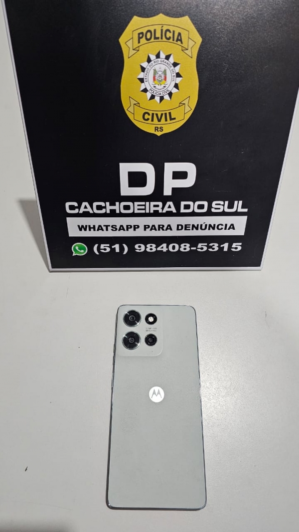 Celular furtado é recuperado pela Polícia Civil 