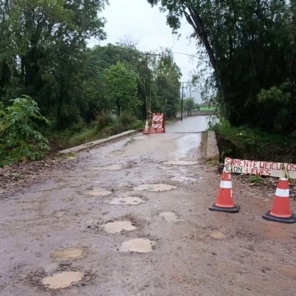 Prefeitura alerta para trânsito sobre ponte na Vila Paraíso 