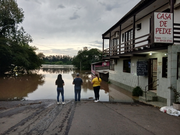 Rio Jacuí baixou cinco centímetros durante a noite em Cachoeira do Sul 