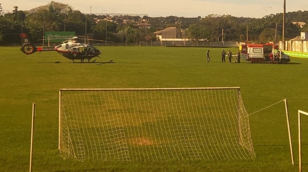 Paciente de Venâncio veio de helicóptero para o HCB