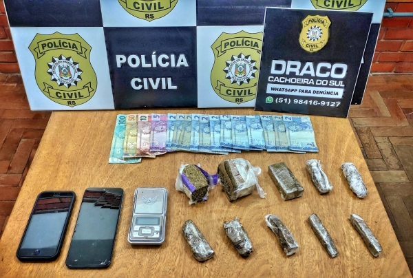 Polícia Civil faz prisão por tráfico de drogas