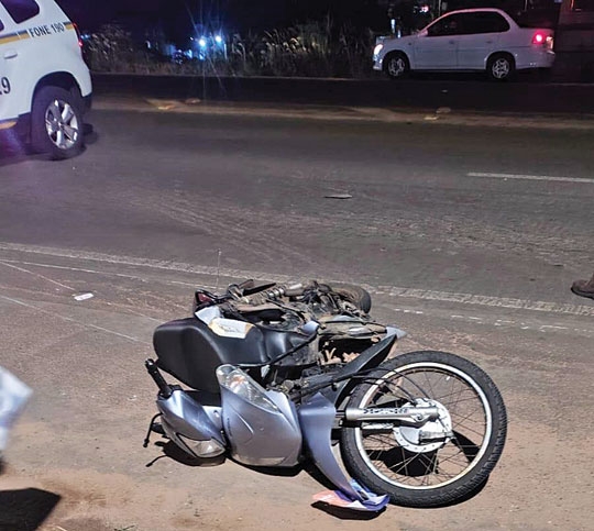 Acidente leva motociclista para a UTI