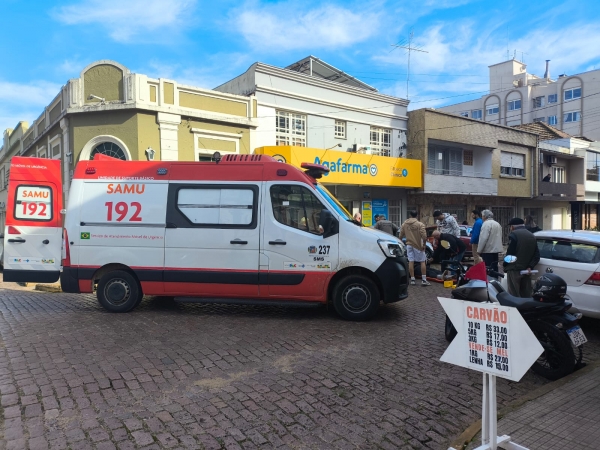 Mulher é atropelada na Rua Sete de Setembro