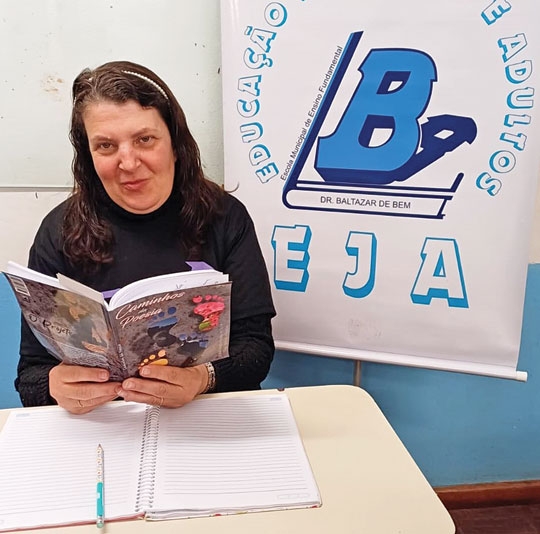 Uma poeta no EJA da Baltazar