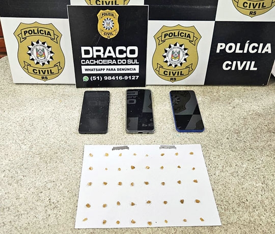 Suspeitos de tráfico são presos