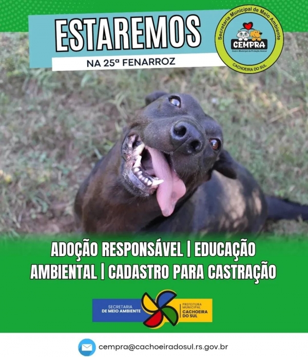 Cempra estará com cães na Fenarroz 