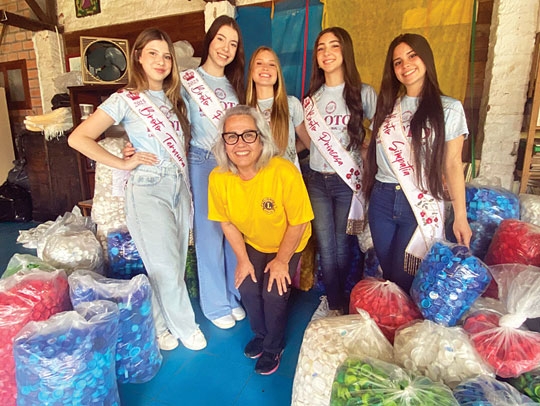 Broto presta contas da doação de tampinhas