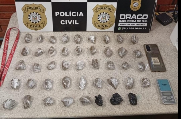Suspeito de fazer entrega de maconha é preso pela Polícia Civil 