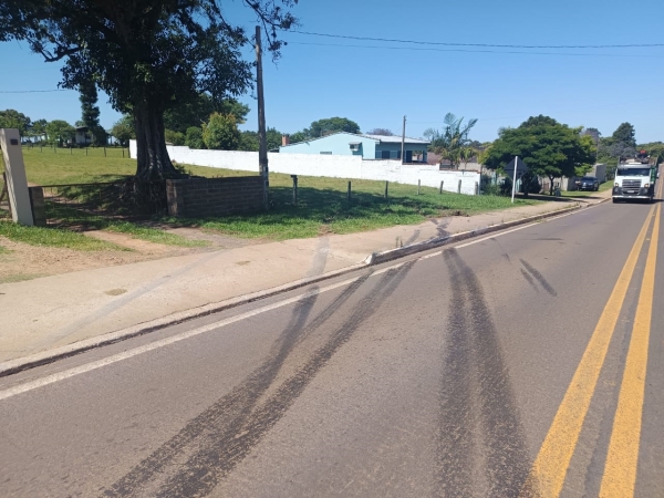Sargento da BM pede redutor de velocidade na Charqueada
