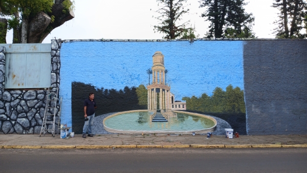 Obras de arte do Cemitério Municipal avançam com 16 murais concluídos