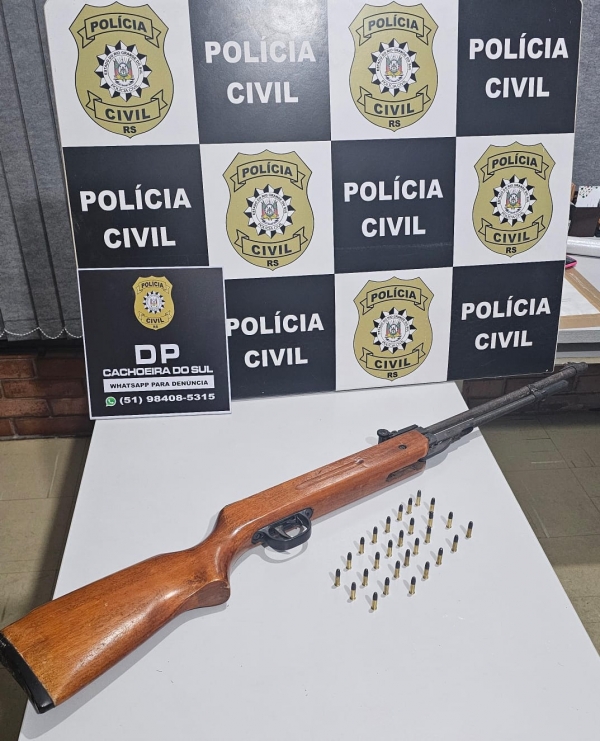Arma é apreendida pela Polícia Civil 