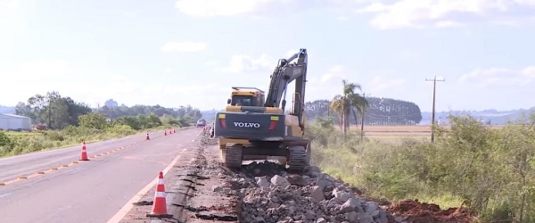 Dnit recupera trecho na BR 153 destruído pela enchente de 2024
