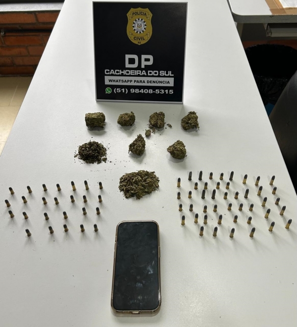 Maconha á apreendida pela Polícia no Centro