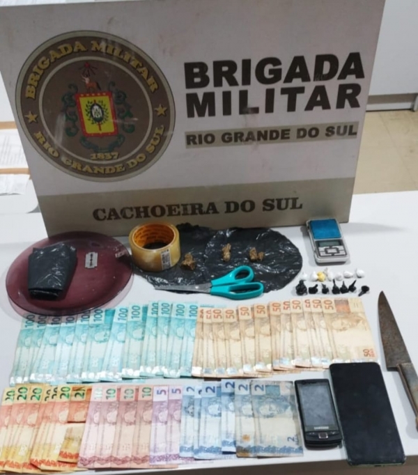 Suspeito de tráfico é preso pela BM no Bairro Funcap 
