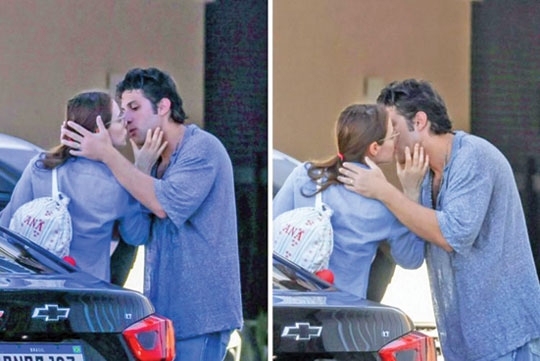 Chay Suede troca beijos com Laura Neiva após aniversário discreto