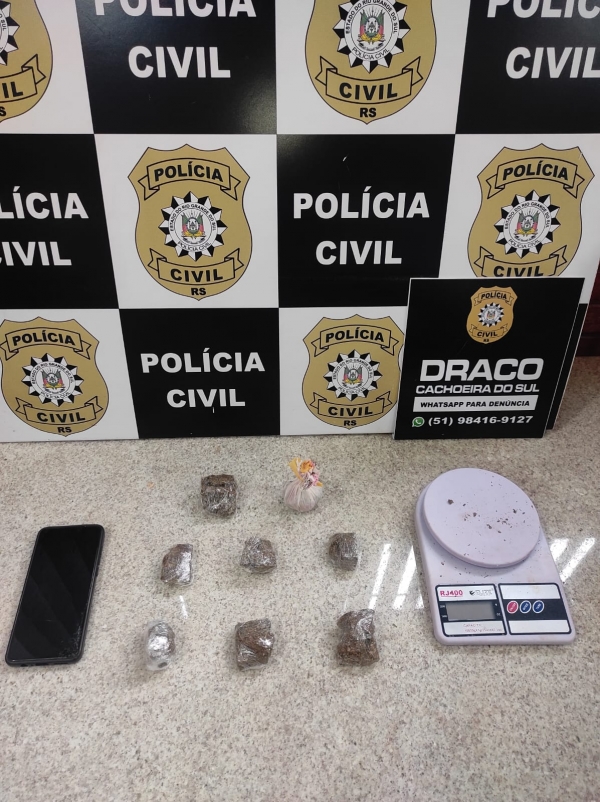 Suspeito de tráfico é preso pela Polícia Civil no Bairro Noêmia 