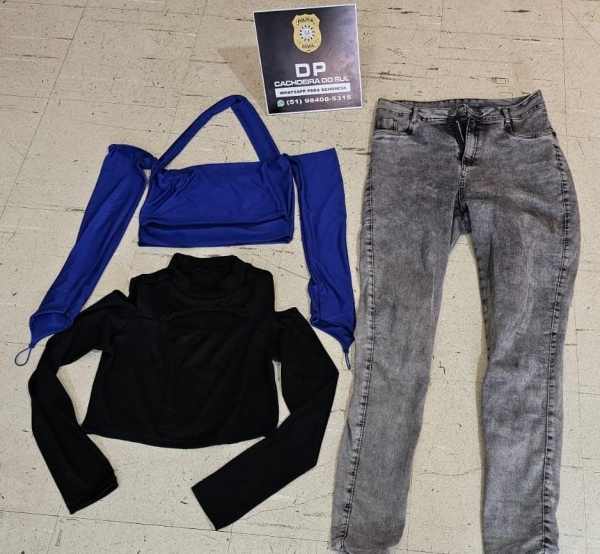 Roupas furtadas de loja são recuperadas pela Polícia Civil